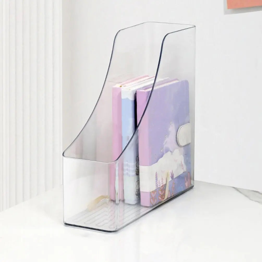 📂 Boîte de Rangement Acrylique A4 – Organiseur Vertical pour Documents, Dossiers et Magazines