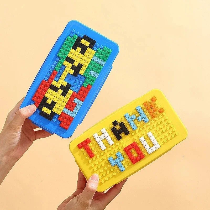 🧱 Boîte à Lunch Portable avec Fermeture Étanche – Blocs de Construction Colorés | Bento Enfants & Étudiants | Boîte Repas Pique - Nique & Salade de Fruits - Orgnestly