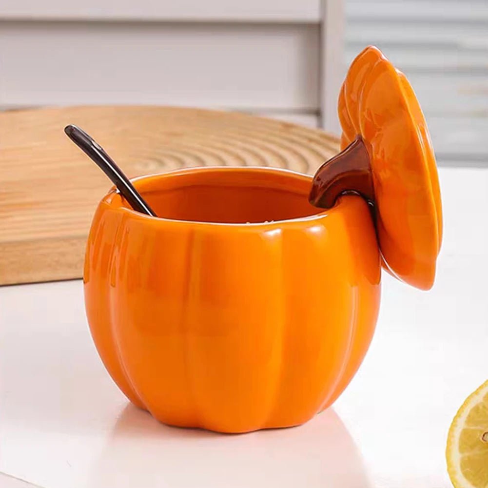 đđČ Bol Ă Soupe en CĂ©ramique 400 ml â Forme Citrouille CrĂ©ative avec Couvercle | Bol XXL pour Soupe, Nouilles & DĂ©coration Halloween - Orgnestly