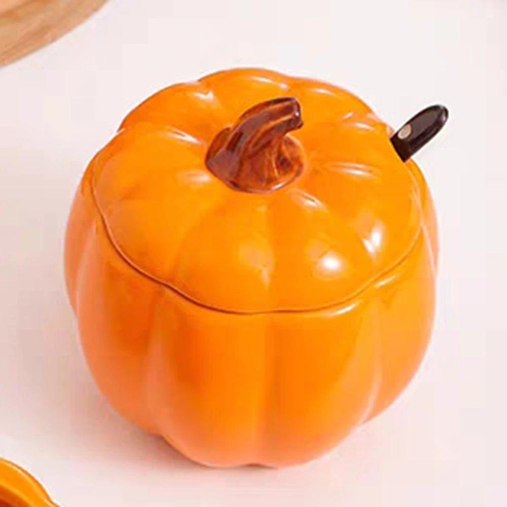 đđČ Bol Ă Soupe en CĂ©ramique 400 ml â Forme Citrouille CrĂ©ative avec Couvercle | Bol XXL pour Soupe, Nouilles & DĂ©coration Halloween - Orgnestly