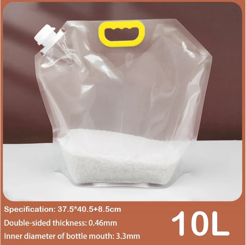 Lot de 2 sacs de rangement pour grains – Sacs transparents portables, anti - humidité et anti - insectes, réutilisables - Orgnestly