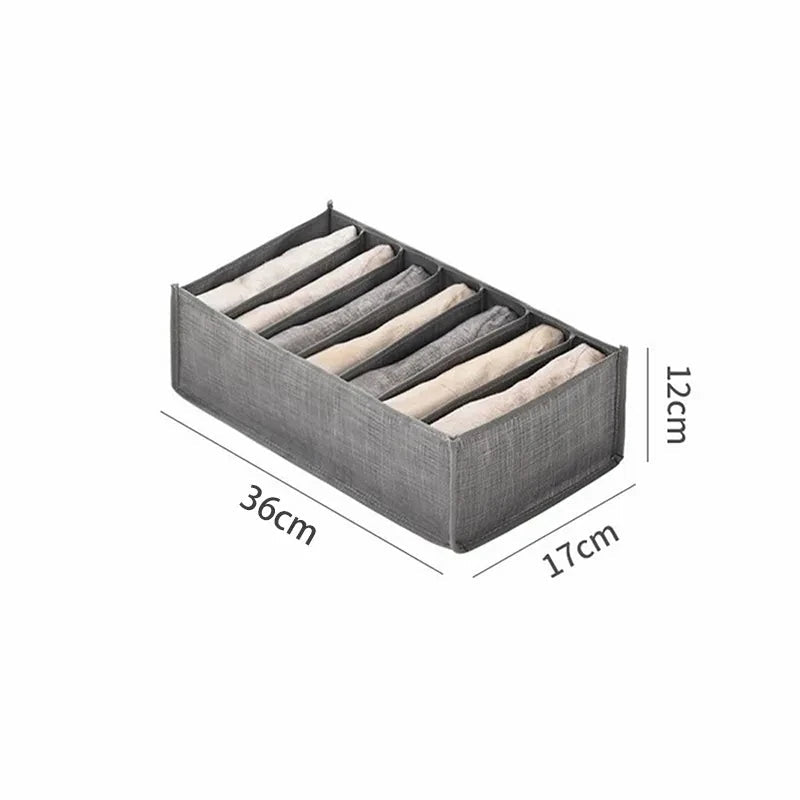 👕🧦 Organiseur de Rangement pour Armoire – Boîte de Rangement Pliable pour Pantalons, Jeans, Sous - vêtements, T-shirts & Chaussettes - Orgnestly