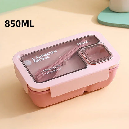 🍱 Lunch Box Portable avec Couverts Inclus – Sac Isotherme pour École & Bureau | Kit Complet Chauffant au Micro-ondes