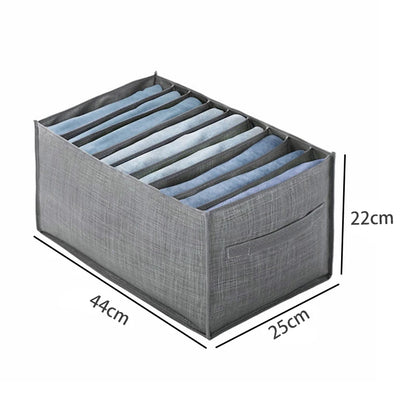 👕🧦 Organiseur de Rangement pour Armoire – Boîte de Rangement Pliable pour Pantalons, Jeans, Sous-vêtements, T-shirts & Chaussettes