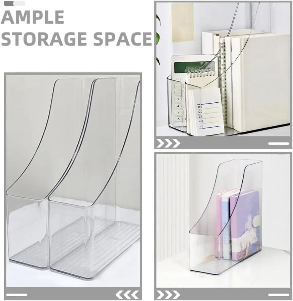 📂 Boîte de Rangement Acrylique A4 – Organiseur Vertical pour Documents, Dossiers et Magazines - Orgnestly