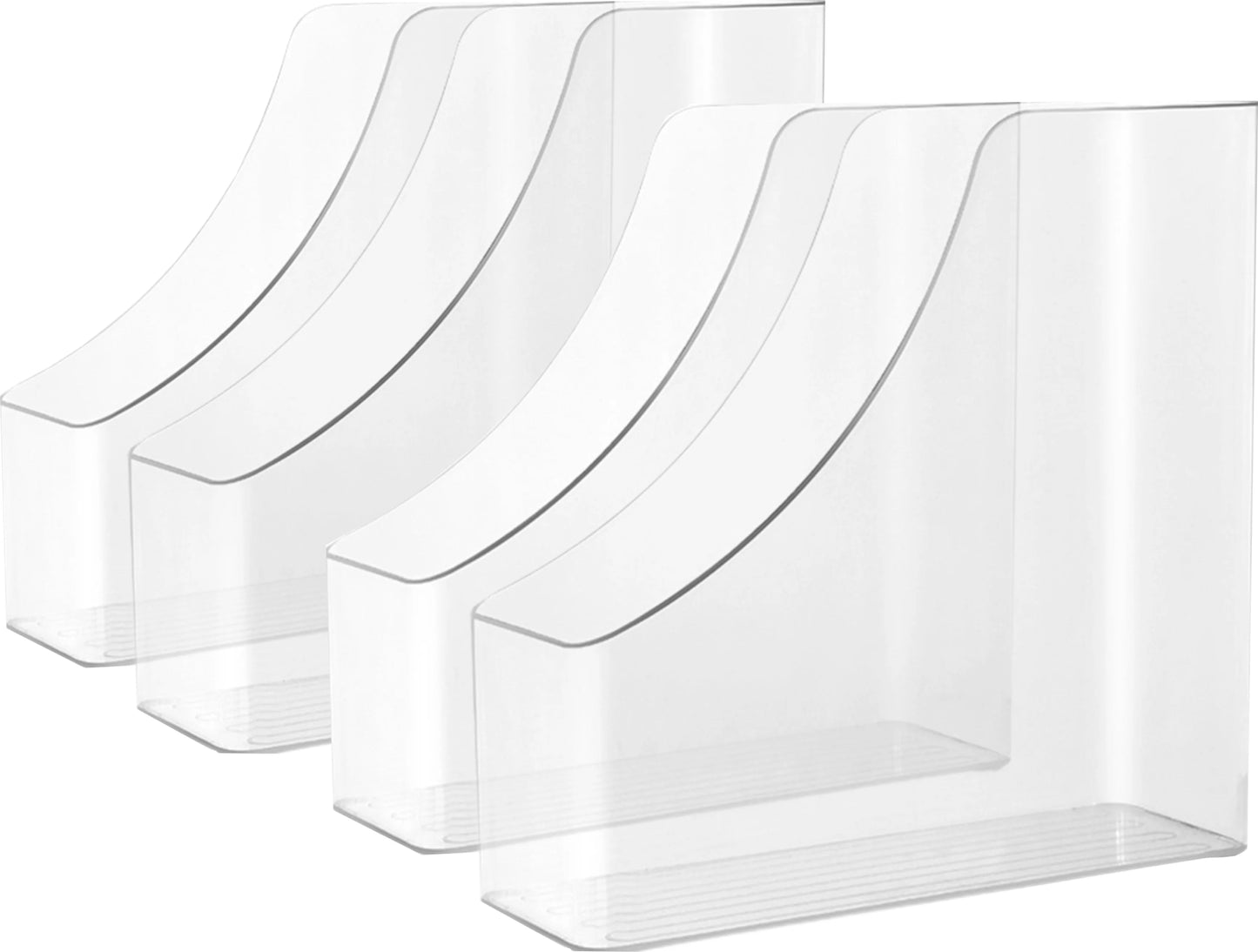 📂 Boîte de Rangement Acrylique A4 – Organiseur Vertical pour Documents, Dossiers et Magazines - Orgnestly