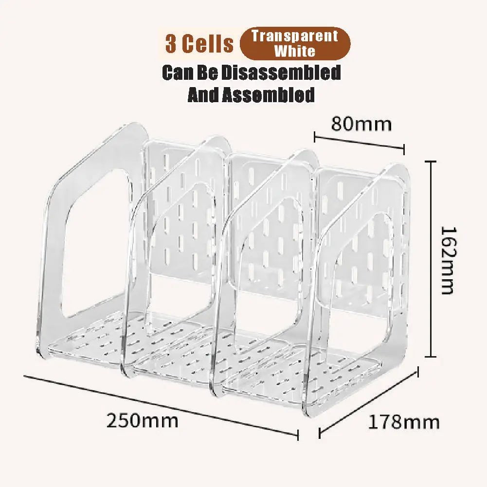 📂 Boîte de Rangement Acrylique A4 – Organiseur Vertical pour Documents, Dossiers et Magazines - Orgnestly