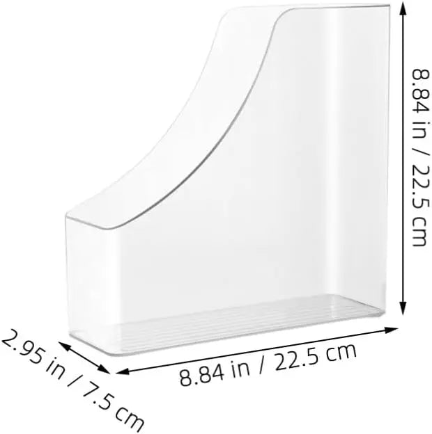 📂 Boîte de Rangement Acrylique A4 – Organiseur Vertical pour Documents, Dossiers et Magazines - Orgnestly