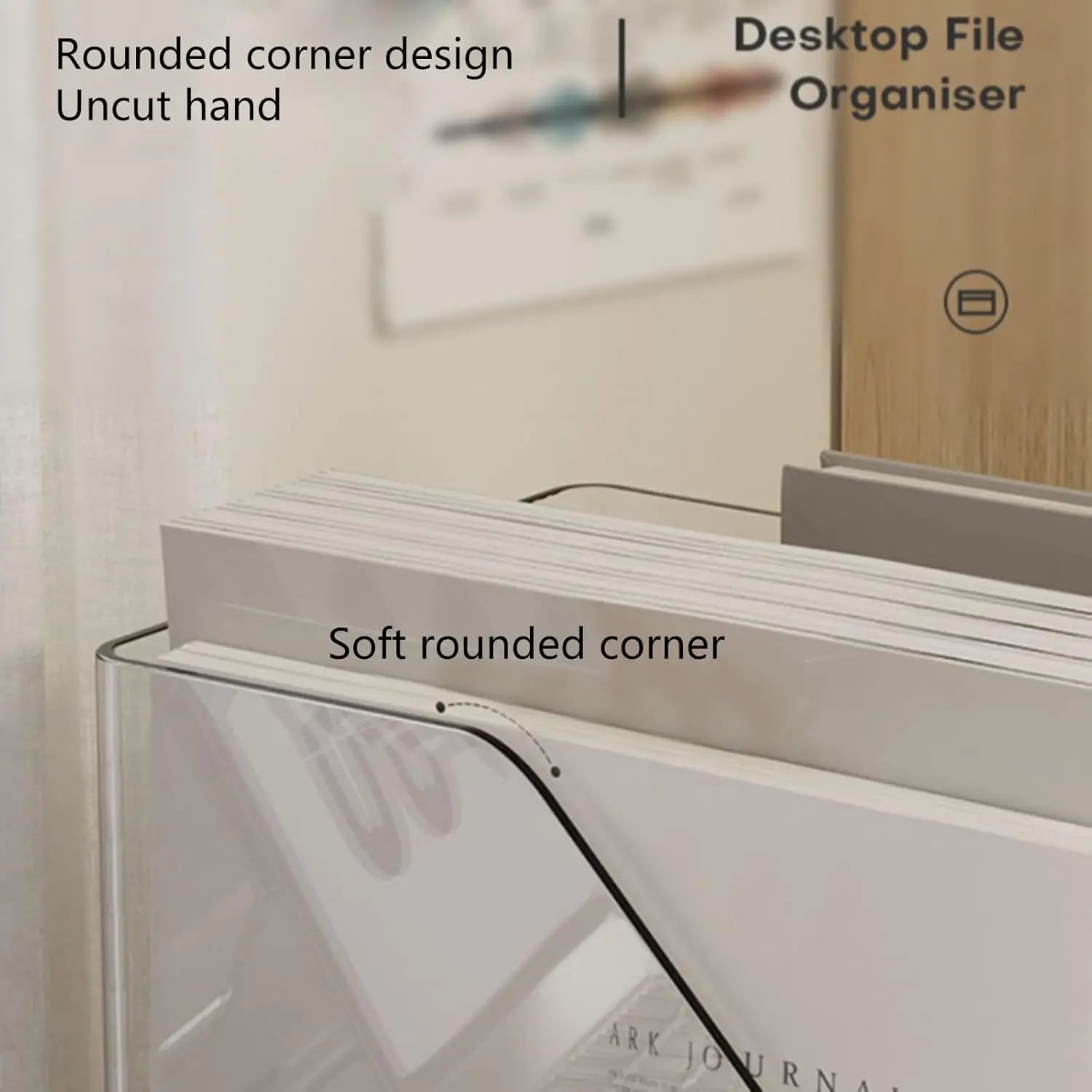 📂 Boîte de Rangement Acrylique A4 – Organiseur Vertical pour Documents, Dossiers et Magazines - Orgnestly