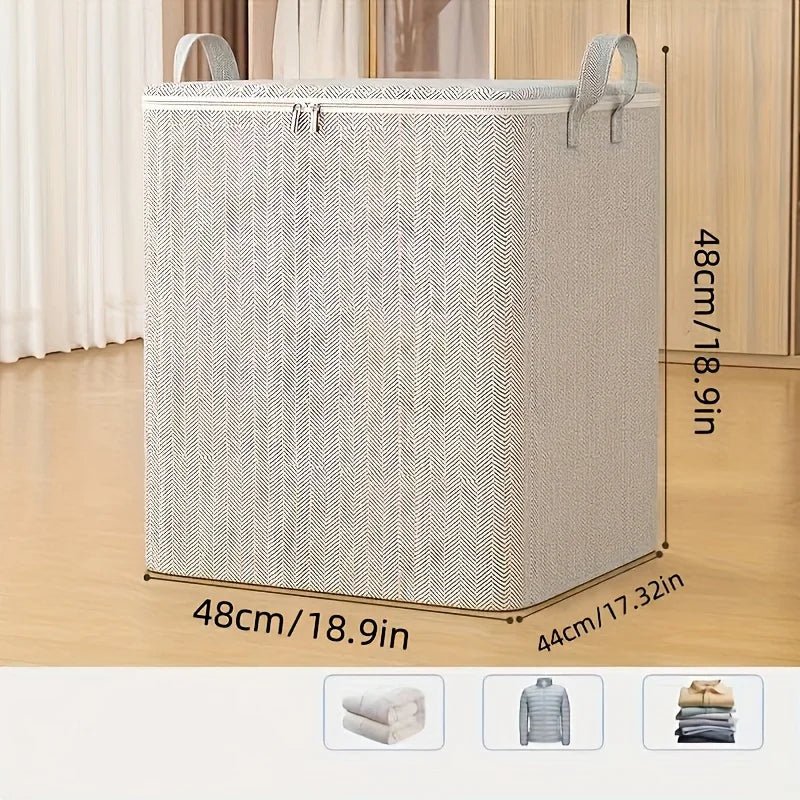 🧺 Boîte de Rangement Extra Large avec Couvercle – Design Moderne et Gain de Place - Orgnestly