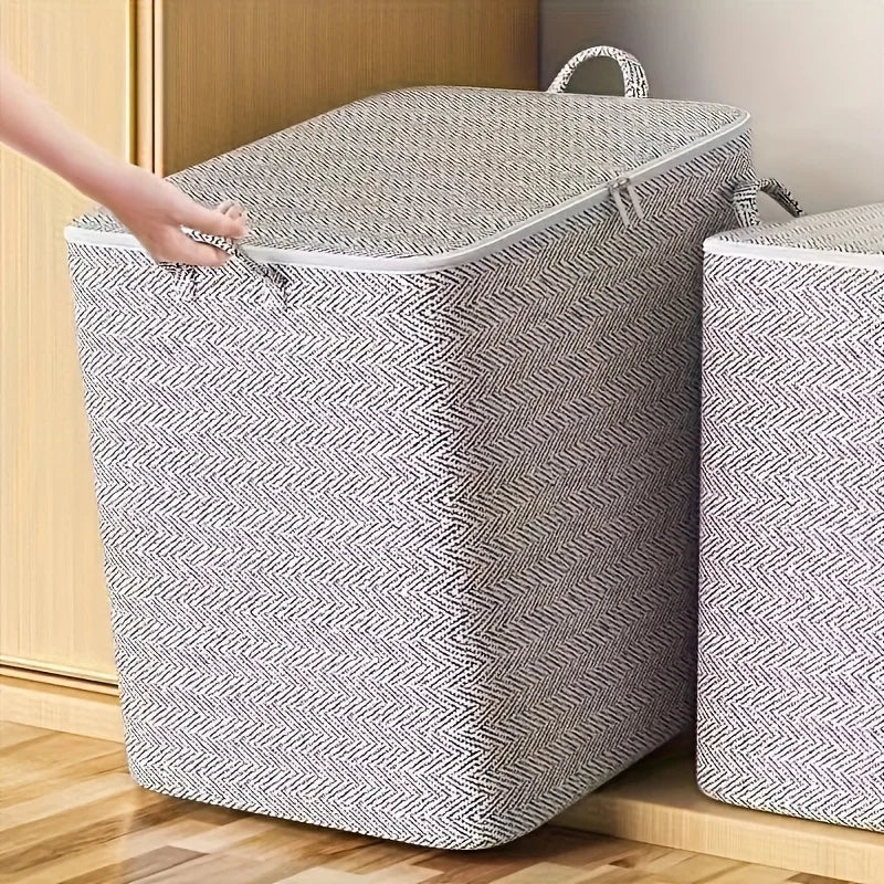 🧺 Boîte de Rangement Extra Large avec Couvercle – Design Moderne et Gain de Place - Orgnestly