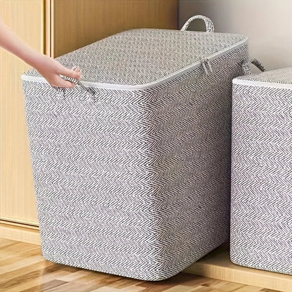 🧺 Boîte de Rangement Extra Large avec Couvercle – Design Moderne et Gain de Place - Orgnestly