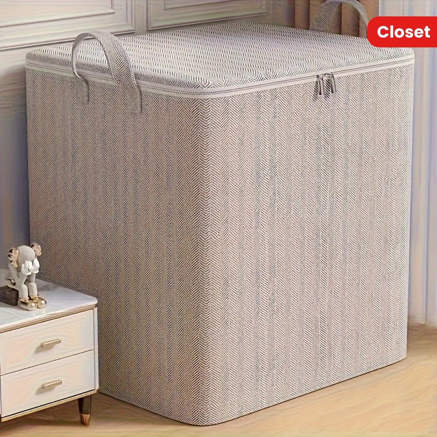 🧺 Boîte de Rangement Extra Large avec Couvercle – Design Moderne et Gain de Place - Orgnestly