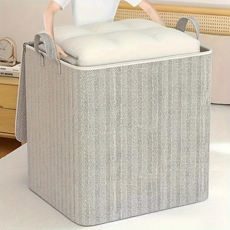🧺 Boîte de Rangement Extra Large avec Couvercle – Design Moderne et Gain de Place - Orgnestly