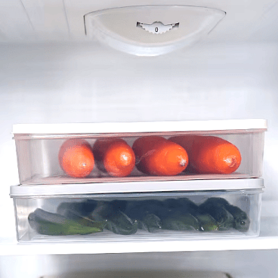 Boîte de rangement - FoodSaverBox™ - Carré blanc - Orgnestly