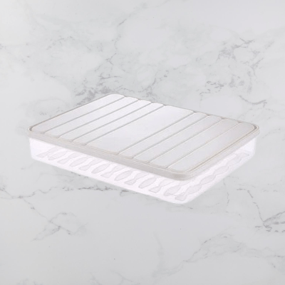 Boîte de rangement - FoodSaverBox™ - Carré blanc - Orgnestly