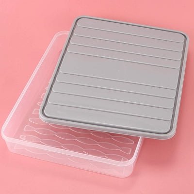 Boîte de rangement - FoodSaverBox™ - Carré gris - Orgnestly