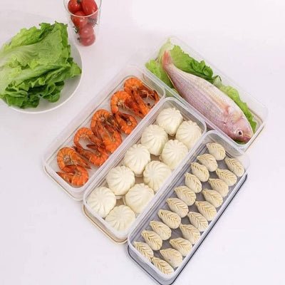 Boîte de rangement - FoodSaverBox™ - Rectangle blanc - Orgnestly