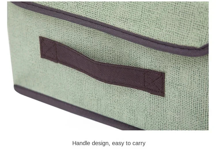 Boîte de Rangement Pliable en Tissu Non - Tissé – Grise, pour Vêtements, Sous - Vêtements, Chaussettes, Jouets d’Enfants et Cosmétiques - Orgnestly