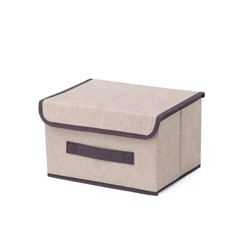 Boîte de Rangement Pliable en Tissu Non - Tissé – Grise, pour Vêtements, Sous - Vêtements, Chaussettes, Jouets d’Enfants et Cosmétiques - Orgnestly