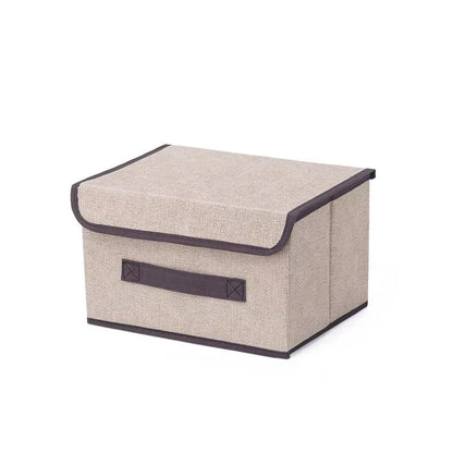 Boîte de Rangement Pliable en Tissu Non - Tissé – Grise, pour Vêtements, Sous - Vêtements, Chaussettes, Jouets d’Enfants et Cosmétiques - Orgnestly