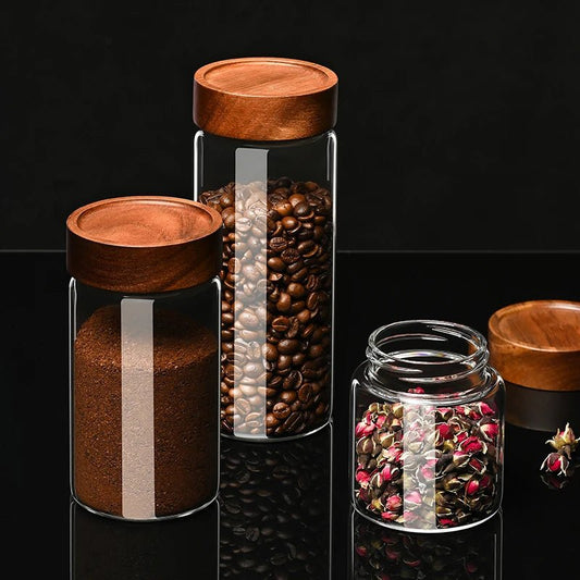 ☕️🔒 Boîte Hermétique à Café – Contenant de Stockage pour Grains & Café Moulu | Plusieurs Tailles Disponibles - Orgnestly