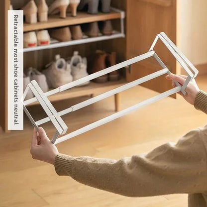 Étagère à Chaussures Ajustable – Organisateur Gain de Place à Niveaux pour Meuble à Chaussures avec Panier Suspendu - Orgnestly