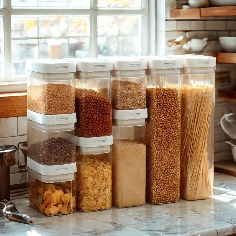 Lot de boîtes de conservation alimentaires hermétiques – Plastique alimentaire PP5, empilables, tailles multiples - Orgnestly