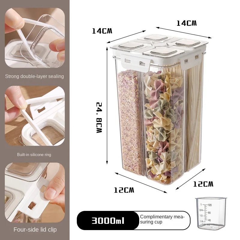Lot de boîtes de conservation alimentaires hermétiques – Plastique alimentaire PP5, empilables, tailles multiples - Orgnestly