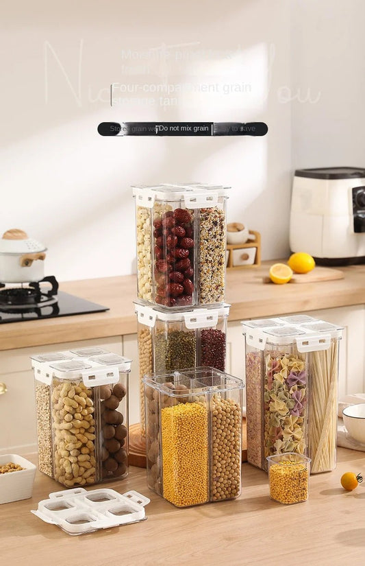 Lot de boîtes de conservation alimentaires hermétiques – Plastique alimentaire PP5, empilables, tailles multiples - Orgnestly