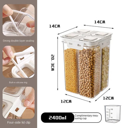 Lot de boîtes de conservation alimentaires hermétiques – Plastique alimentaire PP5, empilables, tailles multiples - Orgnestly