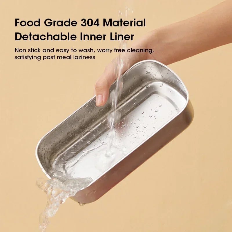🍱 Lunch Box Électrique Portable 900ML – Chauffante, Vapeur & Conservation de la Chaleur | Cuiseur Self - Heating pour Bureau et Déplacements - Orgnestly