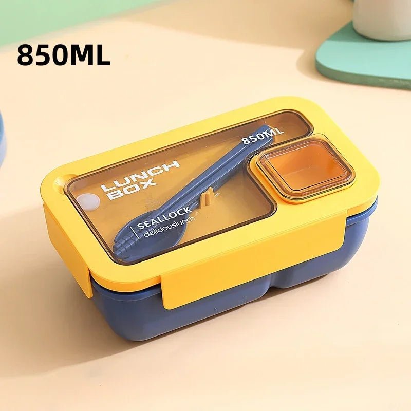 🍱 Lunch Box Portable avec Couverts Inclus – Sac Isotherme pour École & Bureau | Kit Complet Chauffant au Micro - ondes - Orgnestly