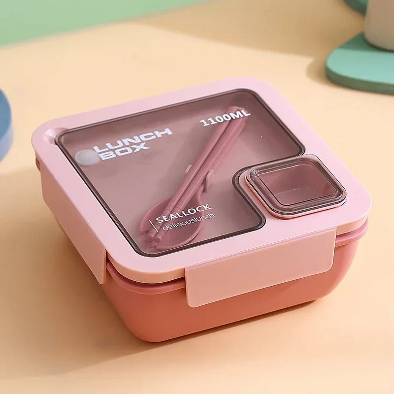 🍱 Lunch Box Portable avec Couverts Inclus – Sac Isotherme pour École & Bureau | Kit Complet Chauffant au Micro - ondes - Orgnestly