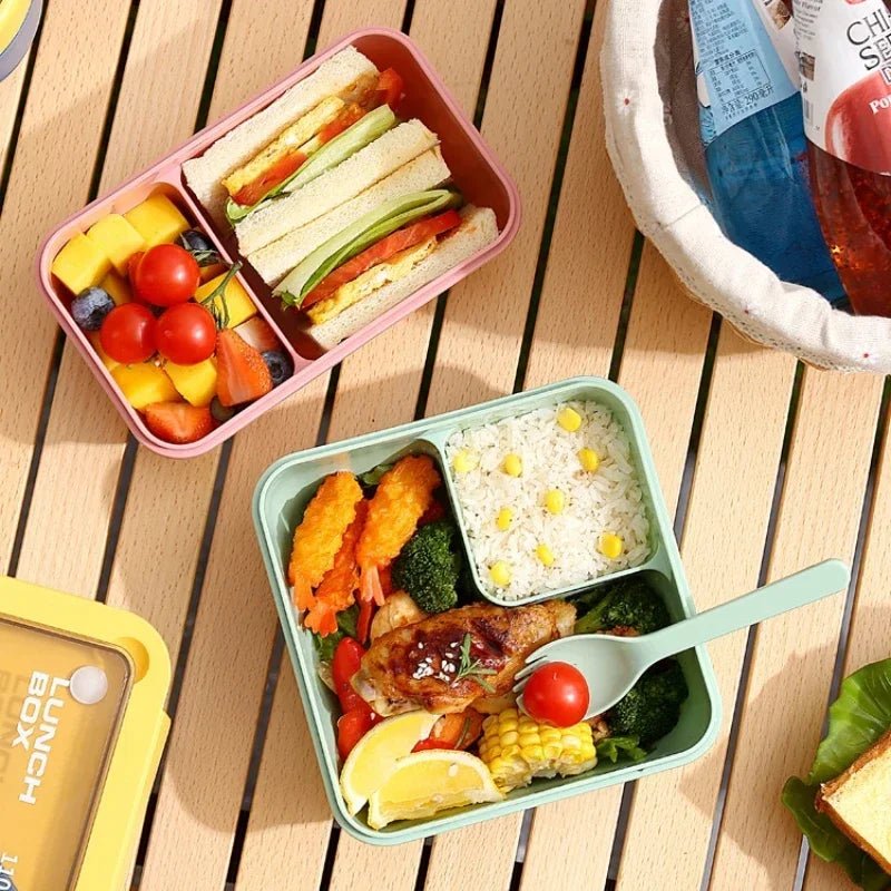 🍱 Lunch Box Portable avec Couverts Inclus – Sac Isotherme pour École & Bureau | Kit Complet Chauffant au Micro - ondes - Orgnestly
