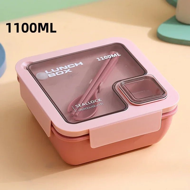 🍱 Lunch Box Portable avec Couverts Inclus – Sac Isotherme pour École & Bureau | Kit Complet Chauffant au Micro - ondes - Orgnestly