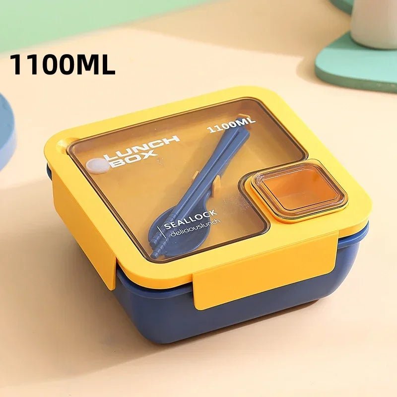 🍱 Lunch Box Portable avec Couverts Inclus – Sac Isotherme pour École & Bureau | Kit Complet Chauffant au Micro - ondes - Orgnestly