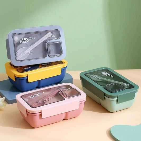 🍱 Lunch Box Portable avec Couverts Inclus – Sac Isotherme pour École & Bureau | Kit Complet Chauffant au Micro - ondes - Orgnestly