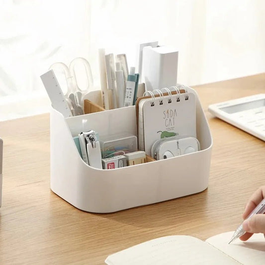 Organisateur de Bureau Multifonction – Porte - Stylo, Support Pinceaux de Maquillage et Rangement Télécommande - Orgnestly