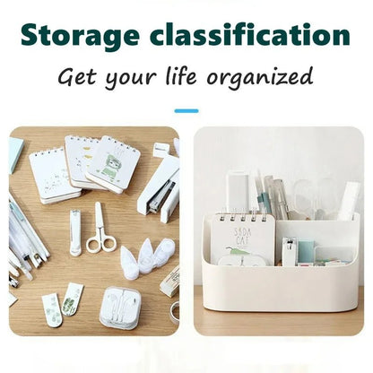 Organisateur de Bureau Multifonction – Porte - Stylo, Support Pinceaux de Maquillage et Rangement Télécommande - Orgnestly
