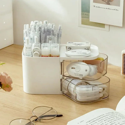 Organisateur de Bureau Multifonction – Porte - Stylo, Support Pinceaux de Maquillage et Rangement Télécommande - Orgnestly