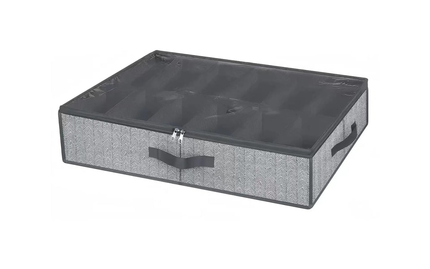 Organisateur de Chaussures sous le Lit – 1 Pièce, Pliable, Respirant, avec Fenêtre Transparente (12 à 16 Paires) - Orgnestly