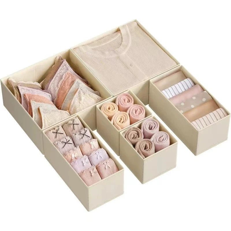 Organisateurs de Tiroirs en Tissu – Bacs de Rangement pour Vêtements, Sous - Vêtements, Chaussettes et Accessoires - Orgnestly