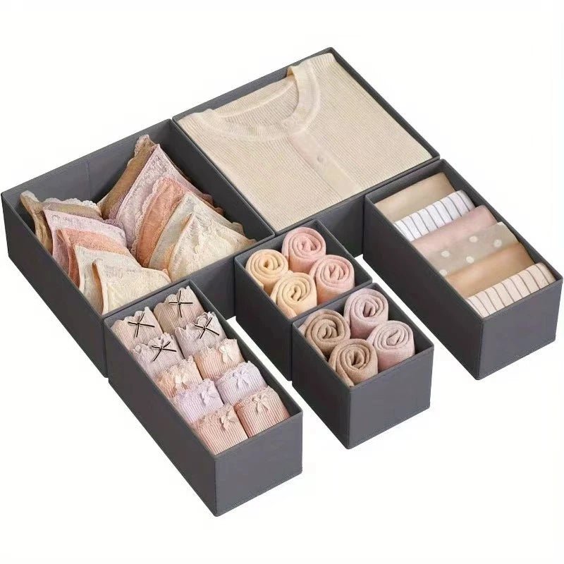 Organisateurs de Tiroirs en Tissu – Bacs de Rangement pour Vêtements, Sous - Vêtements, Chaussettes et Accessoires - Orgnestly