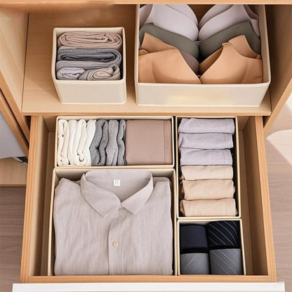 Organisateurs de Tiroirs en Tissu – Bacs de Rangement pour Vêtements, Sous - Vêtements, Chaussettes et Accessoires - Orgnestly