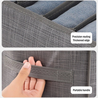 👕🧦 Organiseur de Rangement pour Armoire – Boîte de Rangement Pliable pour Pantalons, Jeans, Sous - vêtements, T-shirts & Chaussettes - Orgnestly