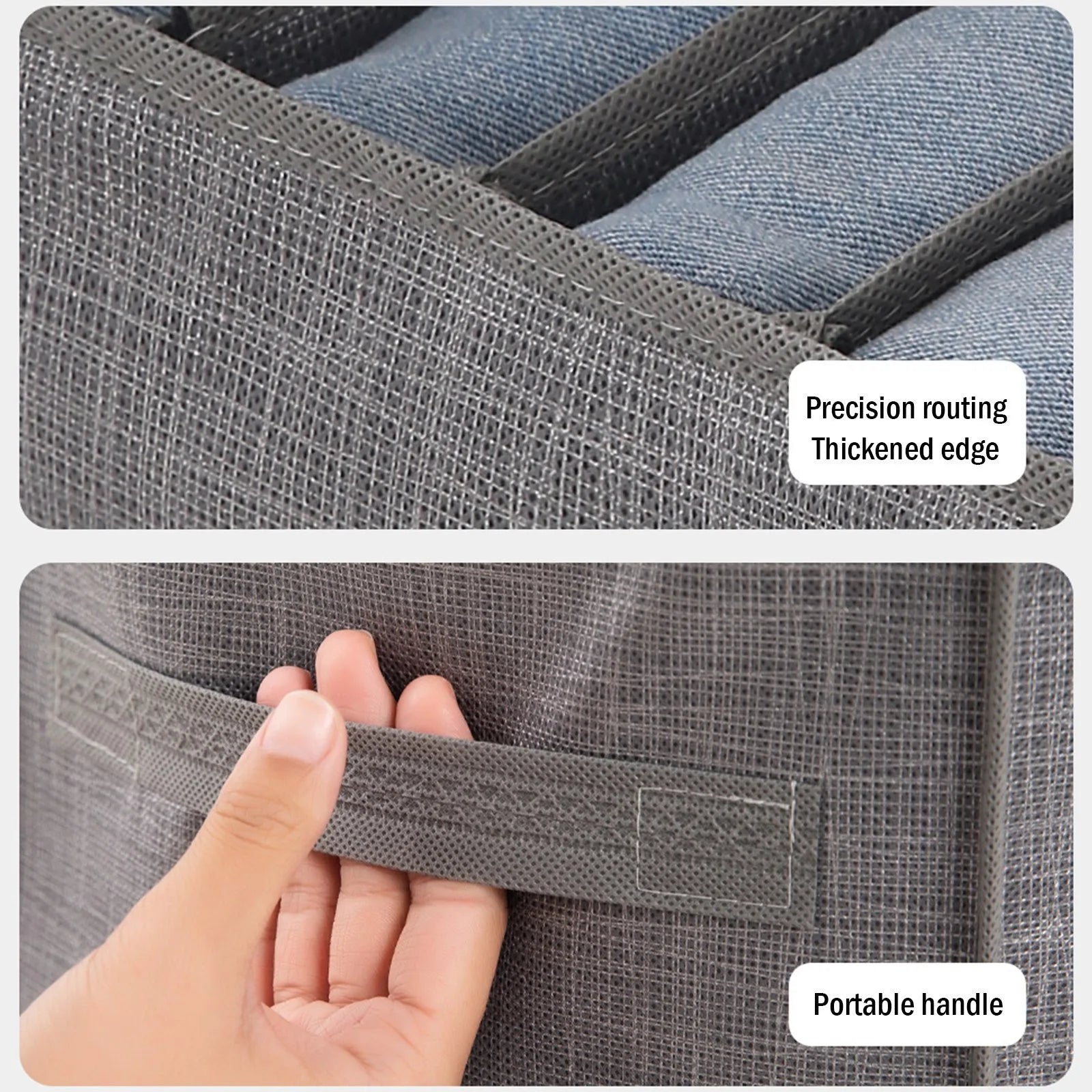 👕🧦 Organiseur de Rangement pour Armoire – Boîte de Rangement Pliable pour Pantalons, Jeans, Sous - vêtements, T-shirts & Chaussettes - Orgnestly