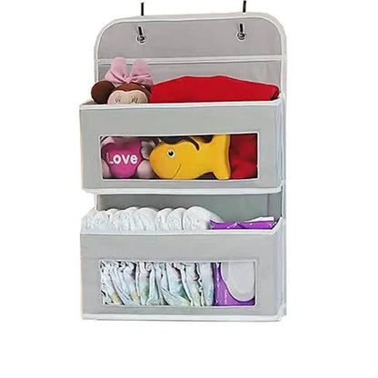 Organiseur Suspendu à 5 Compartiments – Rangement Derrière la Porte, Anti - Basculement, Grande Capacité, Idéal Chambre & Salle de Bain - Orgnestly