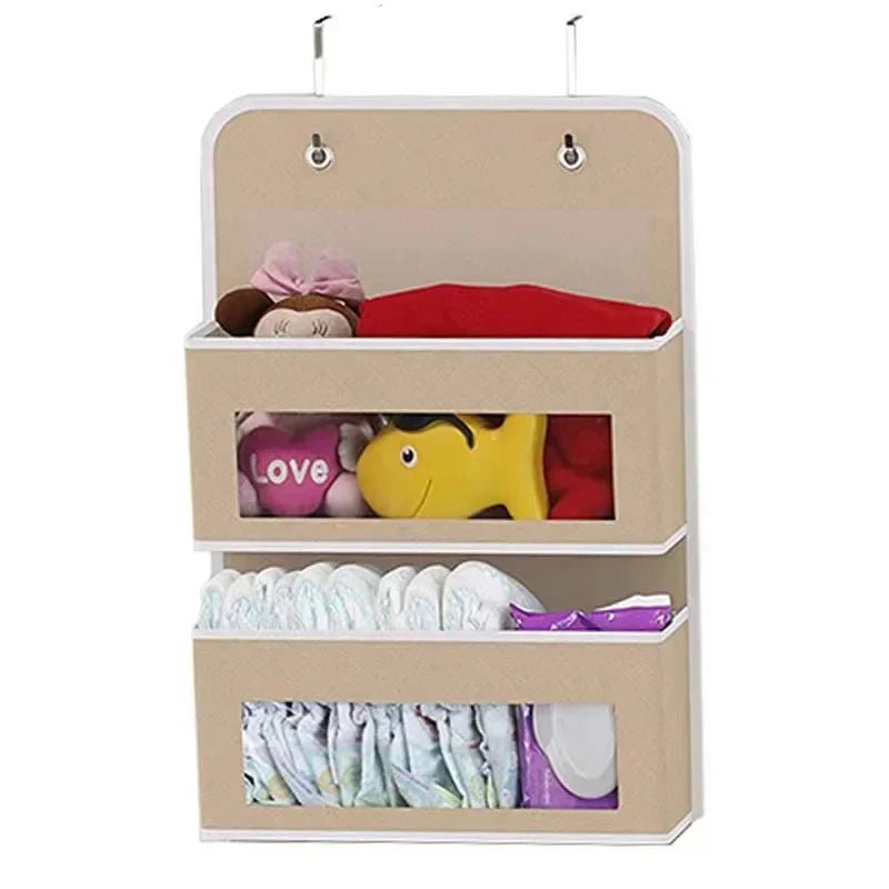 Organiseur Suspendu à 5 Compartiments – Rangement Derrière la Porte, Anti - Basculement, Grande Capacité, Idéal Chambre & Salle de Bain - Orgnestly