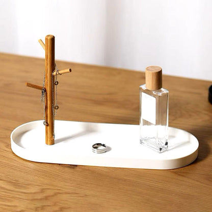 Rangement Clé - BranchOvalTray™ - Blanc - Orgnestly